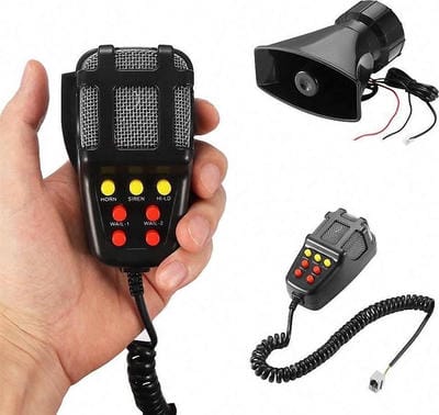 كلاكسون إحترافي 7 أصوات و ميكروفون